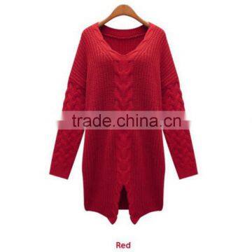 Spring top selling shawl neck plus size long style women cardigan