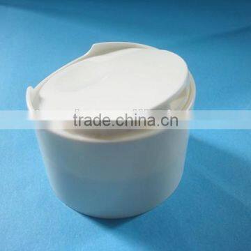 White double wall disc top cap, 24./410 big size disc top cap, 24/410 bottle cap