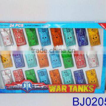 Cheap Small Plastic Toy Free Wheel Glider Pop up Army Tank Toy photo-3