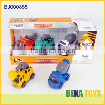 New kids toy small metal construction car toy concrete mixer truck toy for sale