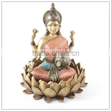 Resin Hindu Goddess Kali Maa Statue wearing fabric clothes