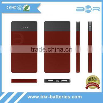 Advertising Menu mobile power bank 5000mah for iphones