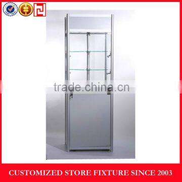 High quality exhibition glass display showcase with lights