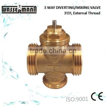 Male thread,Electric 3 Way Control Valve