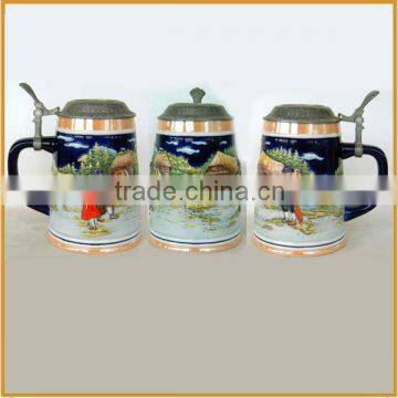 handmade 3D ceramic beer steins beer mug wholesale                        
                                                Quality Choice