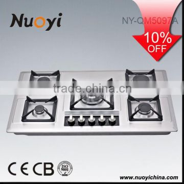 high quality 5 burner gas cooker with oven manufacturer