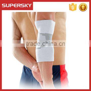 V-666 Wholesale Custom Colorful Nylon Spandex Elastic Elbow Support Sleeve Brace Sport Compression Arm Sleeve photo-3