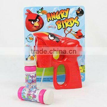 Red color cartoon bird led light flashing bubble gun toys & 2 bubble liquid CB1801510