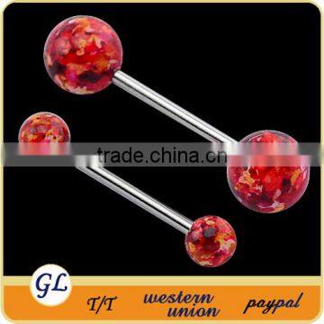 Beautiful wholesale charms body jewelry industrial piercing barbell