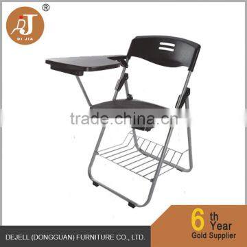 Factory Price Wholesale Cheap Plastic Folding Chair Writing Pad