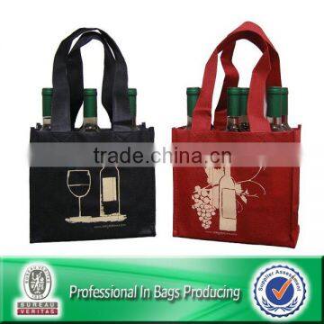 100% Recycled non woven water bottle carry bag