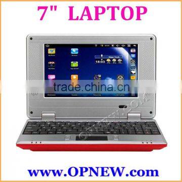 Cheap 7" Dual Core wm 8880 Laptop PC Netbook Notebok 1.5Ghz Android 4.4 with WIFI HDM RJ45 USB port netbook OPNEW wholesale