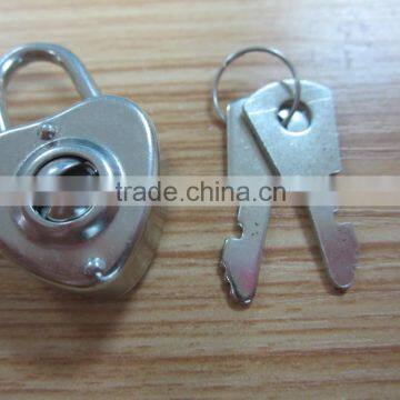 2015 Hot Sale Solid Elegant Brass Double Heart Padlock, Wish Lock, Love Padlock Love Lock