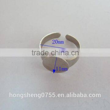 Metal Ring Blanks With Silver Colors For Whole Sale From China Factory