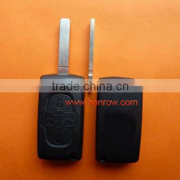 307 blade 4 button Peugeot remote key shell without battery place No logo, Peugeot key blank, Peugeot keys