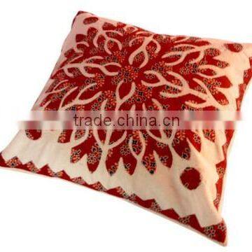 RTHCC-45 Tree Of Life Patchwork Katha Stitching 100 % Cotton Square Shape cushion covers Christmas Decoration Rajasthan India