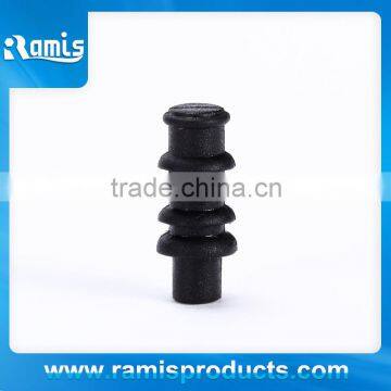 4.2mm black silicone waterproof plug