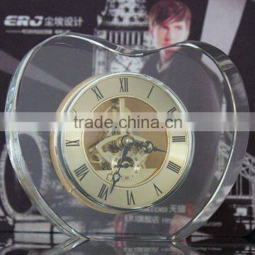 Wholesale Crystal Glass Clock Home Decoration photo-5