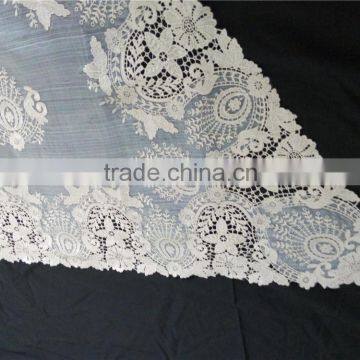 Real silk embroidery exclusive design elaboration lace mantilla big size 160cm*80cm made in China