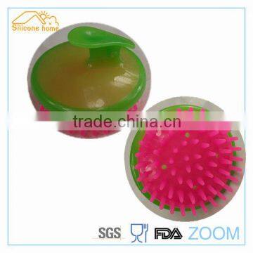 Super soft hand silicone hair washing brush