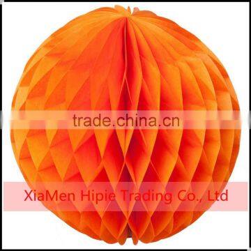 12" Orange Honeycomb Ball Paper lanterns Hanging Wedding Party Decorations