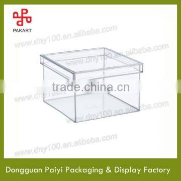 Crystal transparent high quality acrylic box with cover