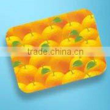 lemon-printed sticker tempered glass chopping board with high quality