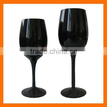 Black wine glass,drinking glass set