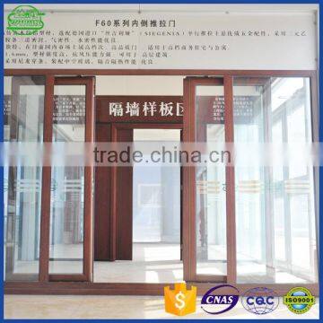 Wood Grain Aluminium Sliding Glass Door