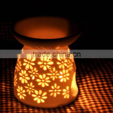 cheap snowflake ceramic candle holder