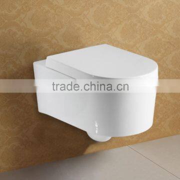 Wall Mounted Concealed Tank Soft Closing Water Closet