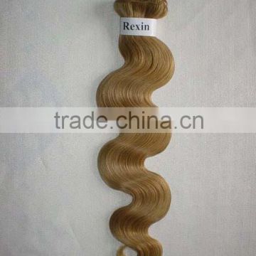 Deep Wave Shedding free Human Hand Chooseing Hair Blonde Weaving Weft Brown Multi Colored 