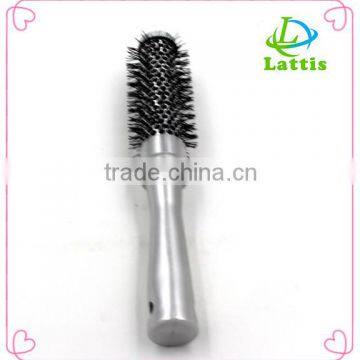 Professional Salon hairdresser custom easy clean round plastic metal hair brush