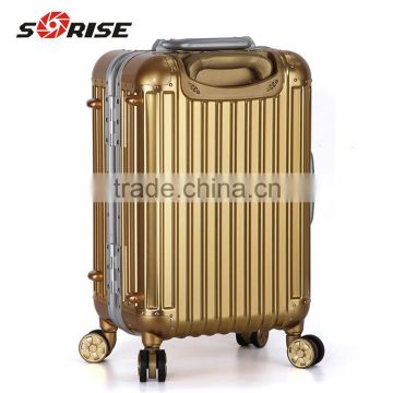 2016 Sunrise High Quality Professional Aluminum Golden Trolley Luggage Case Convenient Fashionable Case                        
                                                Quality Choice