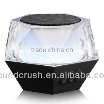 Fashion led speaker crystal wireless portable bluetooth speaker