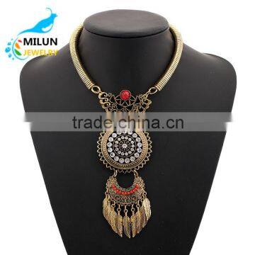 Maxi Tassel Statement Pendant Necklace 2016