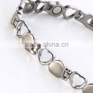 Wholesale China 316l Stainless Steel Metal Friendship Health Bio Magnetic Pure Energy Bracelet photo-2