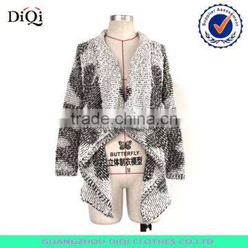 women long sleeve mixed color short cardigan