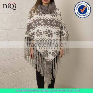 Wholesale women knit poncho, womens knitting pattern poncho, poncho knitwear for women