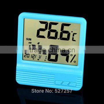 2016 Hot Sale hydrothermograph Household Electronic Digital Calendar Hygrometer Thermometer Alarm Clock