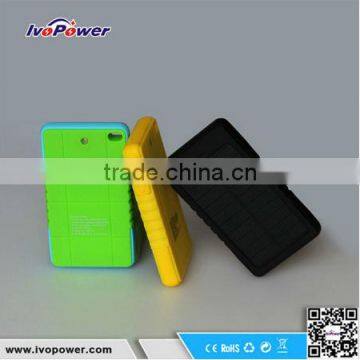 Ivopower 8000mAh USB Solar Power Bank for IPhone 6 Plus, 5s, 5c, 5, 4s, IPod, Samsung Galaxy S6, S6, Edge S5, S4, S3 and More photo-2