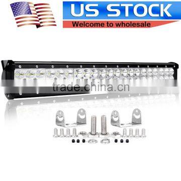 US STOCK 20 INCH 126W LED DRIVING LIGHT BAR WORK COMBO SPOT FLOOD FOR 4WD ATV UTE 12V 24V