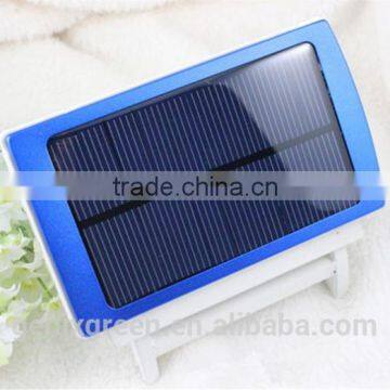 Dual usb ports universal powerbank 10000mah solar charger