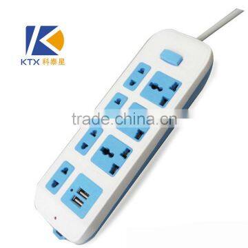 8 Way Household High Power Universal USB Power Extension Socket