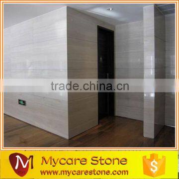 natural white wooden marble wall tile polished surface