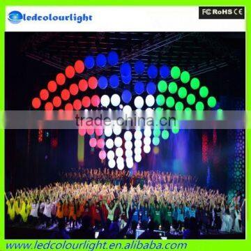 christmas Kinetic lighting/Stage Led Lift Ball/Colorful DMX LED Lift Ball lighting/led sphere ball