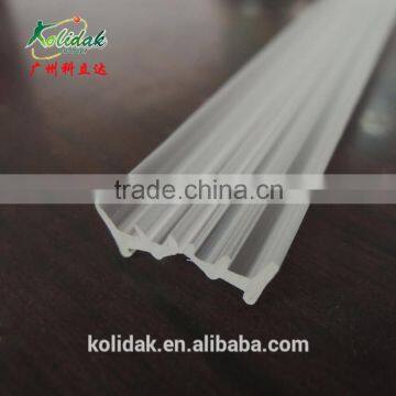 Plastic extrusion Clear PVC seal strip