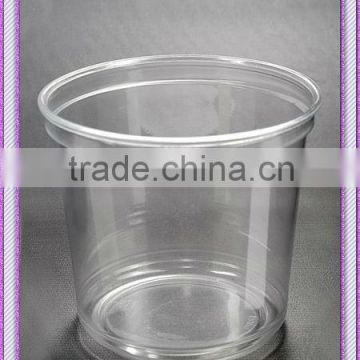 transparent plastic JD24 OZ Deli cup wth lid