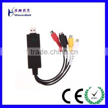 1CH DC60+ EM2860 Chip USB 2.0 Video TV DVD VHS Capture Card Audio AV Easiercap Adapter for Computer/CCTV Camera