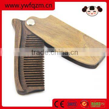 anti-static wooden hair curved v comb